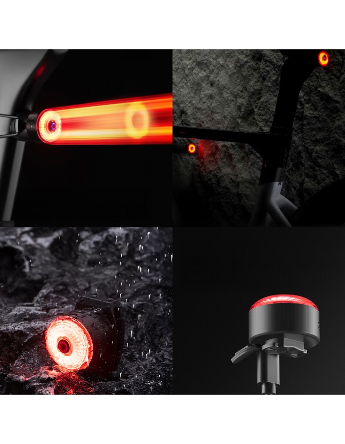 Wozinsky WIS-02 Waterproof Smart Tail Light 1pc - Black
