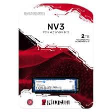 KINGSTON SSD NV3 M.2 2280 2TB NVMe PCIe GEN4 SNV3S/2000G KINGSTON SSD NV3 M.2 2280 2TB NVMe PCIe GEN4 SNV3S/2000G