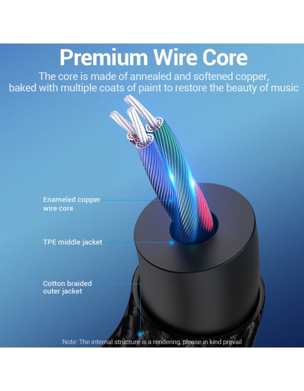 Vention AUDIO CONVERTER USB-C to 3.5mm Male Cable 1.5m BGKHG Vention AUDIO CONVERTER USB-C to 3.5mm Male Cable 1.5m BGKHG