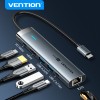 Vention HUB USB-C 1xUSB-C 3.2/2xUSB3.0/HDMI 4K60Hz/Gb/PD TGNHB Vention HUB USB-C 1xUSB-C 3.2/2xUSB3.0/HDMI 4K60Hz/Gb/PD TGNHB