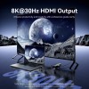 Vention HUB USB-C 3.2 Gen1/8K-HDMI/Gb/PD + LED Display & Switch TQZHB Vention HUB USB-C 3.2 Gen1/8K-HDMI/Gb/PD + LED Display & Switch TQZHB