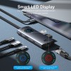 Vention HUB USB-C 3.2 Gen1/8K-HDMI/Gb/PD + LED Display & Switch TQZHB Vention HUB USB-C 3.2 Gen1/8K-HDMI/Gb/PD + LED Display & Switch TQZHB