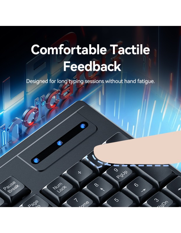 Vention Keyboard and Mouse Combo Wireless Silent Slim Full Size KTZB0-EN Vention Keyboard and Mouse Combo Wireless Silent Slim Full Size KTZB0-EN