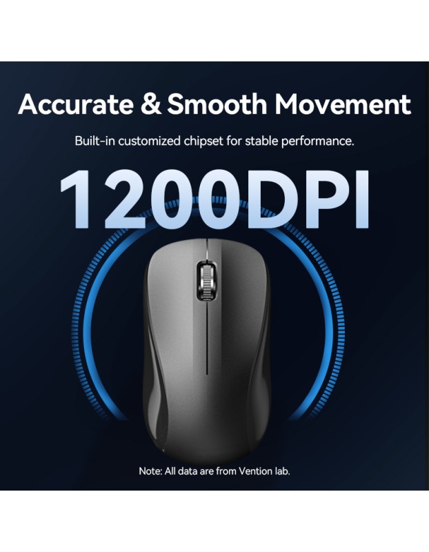 Vention Keyboard and Mouse Combo Wireless Silent Slim Full Size KTZB0-EN Vention Keyboard and Mouse Combo Wireless Silent Slim Full Size KTZB0-EN