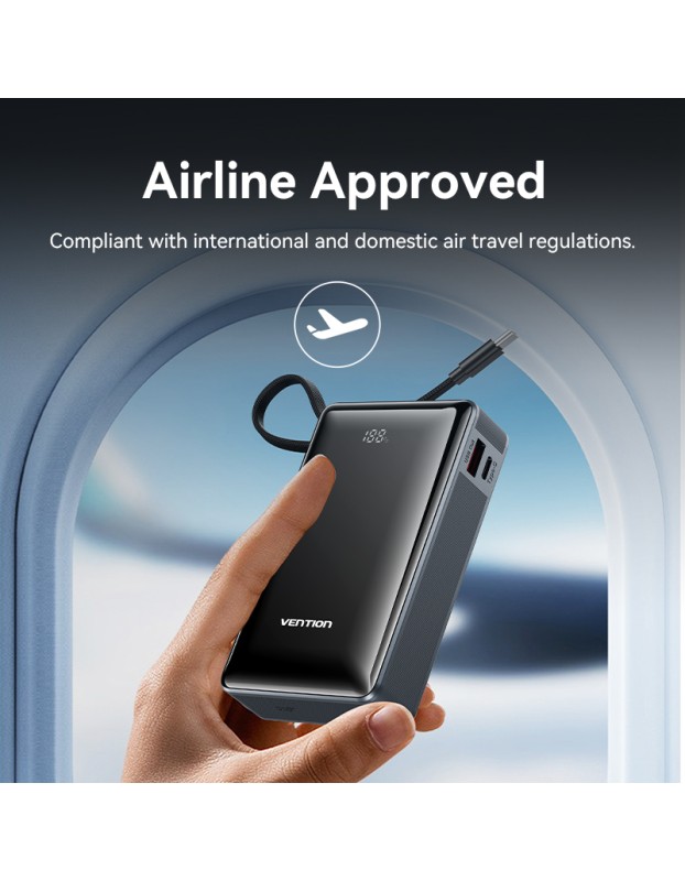 Vention Powerbank 20000mAh 65W+Built-in USBC FKDM0 Vention Powerbank 20000mAh 65W+Built-in USBC FKDM0