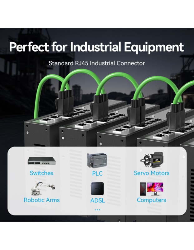 Vention NETWORK Connectors CAT6A FTP Shock-Resistant Modular Plug IDOB0-10 (10-Pack) Vention NETWORK Connectors CAT6A FTP Shock-Resistant Modular Plug IDOB0-10 (10-Pack)