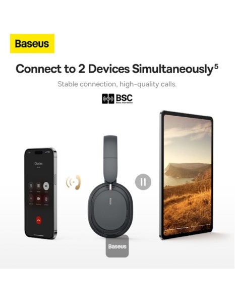 Baseus Wireless Headphones Bowie D05 Grey Baseus Wireless Headphones Bowie D05 Grey