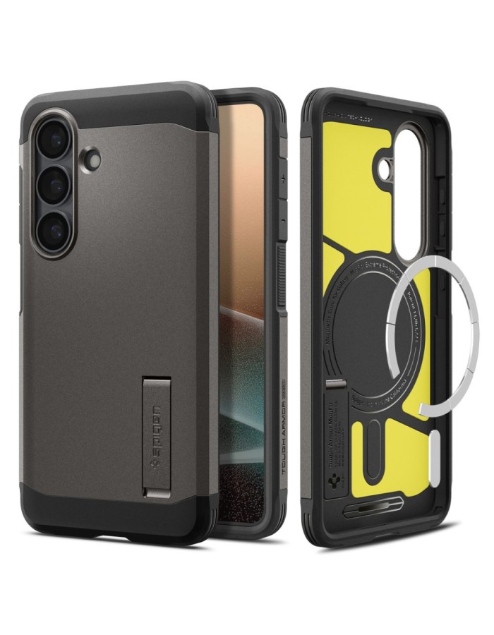 Spigen Tough Armor Mag MagSafe Case for Samsung Galaxy S26 - Gray