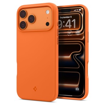 Spigen Silicone Fit Mag Case for iPhone 17 Pro - Orange Spigen Silicone Fit Mag Case for iPhone 17 Pro - Orange