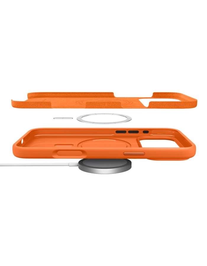 Spigen Silicone Fit Mag Case for iPhone 17 Pro - Orange Spigen Silicone Fit Mag Case for iPhone 17 Pro - Orange