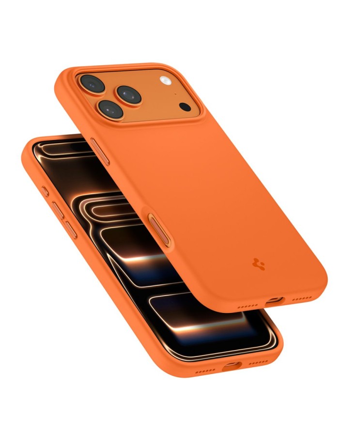 Spigen Silicone Fit Mag Case for iPhone 17 Pro - Orange Spigen Silicone Fit Mag Case for iPhone 17 Pro - Orange