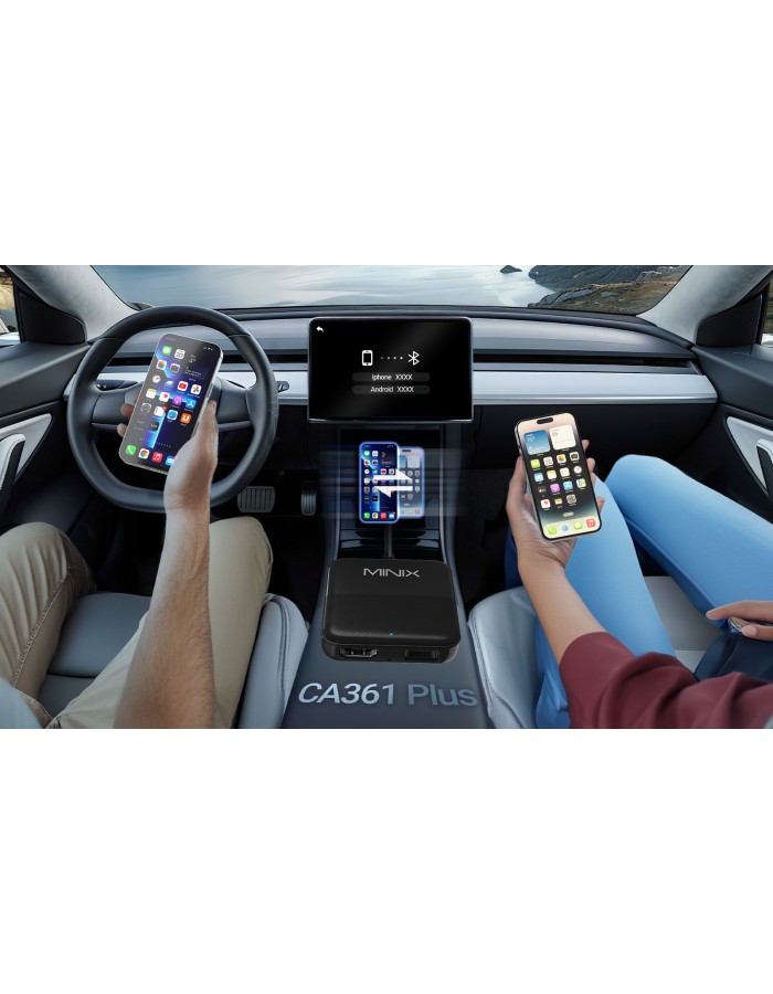 MINIX CAR Wired to Wireless CarPlay/Android Auto/HDMI-IN USB Media Hub CA361 Plus MINIX CAR Wired to Wireless CarPlay/Android Auto/HDMI-IN USB Media Hub CA361 Plus