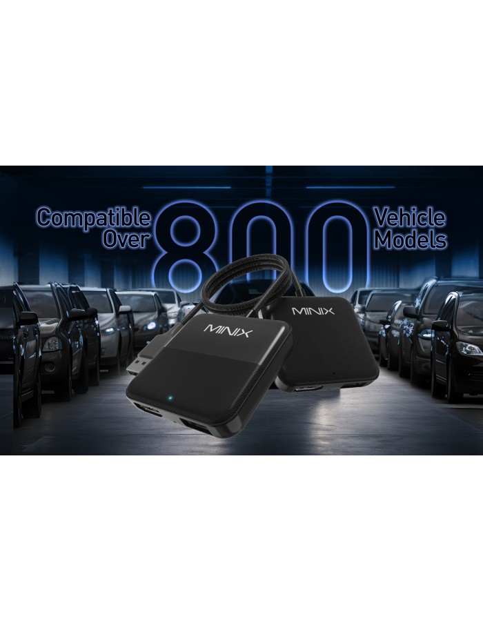 MINIX CAR Wired to Wireless CarPlay/Android Auto/HDMI-IN USB Media Hub CA361 Plus MINIX CAR Wired to Wireless CarPlay/Android Auto/HDMI-IN USB Media Hub CA361 Plus