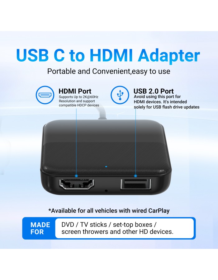 MINIX CAR Wired to Wireless CarPlay/Android Auto/HDMI-IN USB Media Hub CA361 Plus MINIX CAR Wired to Wireless CarPlay/Android Auto/HDMI-IN USB Media Hub CA361 Plus