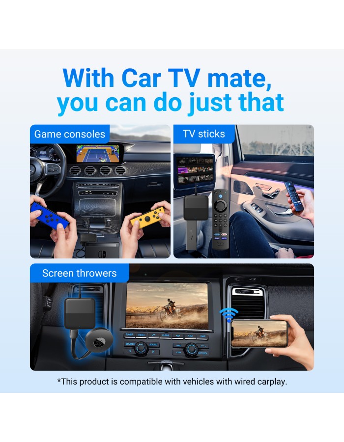 MINIX CAR Wired to Wireless CarPlay/Android Auto/HDMI-IN USB Media Hub CA361 Plus MINIX CAR Wired to Wireless CarPlay/Android Auto/HDMI-IN USB Media Hub CA361 Plus