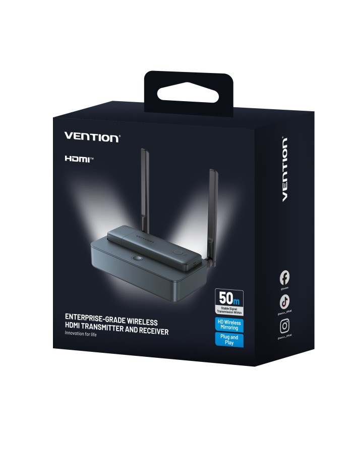 Vention ADTH0 Enterprise-Grade Wireless 5.8GHz HDMI to HDMI+VGA+USB-C (Supports up to 8 Transmitters) Vention ADTH0 Enterprise-Grade Wireless 5.8GHz HDMI to HDMI+VGA+USB-C (Supports up to 8 Transmitters)