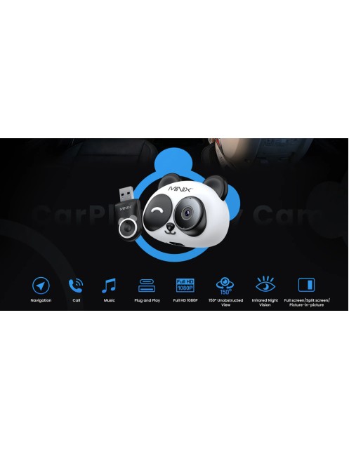 MINIX CAR Wired to Wireless Apple CarPlay & BabyCam Monitoring CA520
