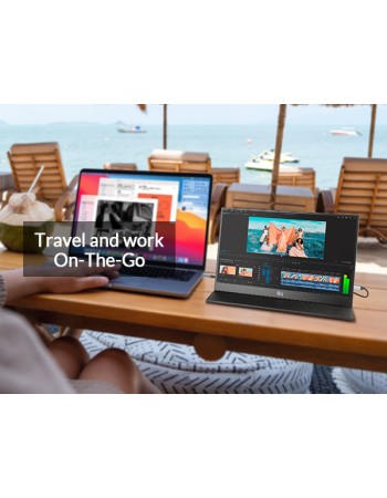 Rii Monitor Portable 15.6" Full-HD with USB-C/HDMI & Case/Stand RS100 Rii Monitor Portable 15.6" Full-HD with USB-C/HDMI & Case/Stand RS100