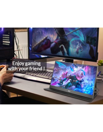 Rii Monitor Portable 15.6" Full-HD with USB-C/HDMI & Case/Stand RS100 Rii Monitor Portable 15.6" Full-HD with USB-C/HDMI & Case/Stand RS100