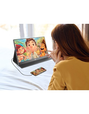 Rii Monitor Portable 15.6" Full-HD with USB-C/HDMI & Case/Stand RS100 Rii Monitor Portable 15.6" Full-HD with USB-C/HDMI & Case/Stand RS100
