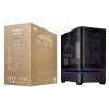 ASUS PC Case Prime mATX Panoramic Curved Tempered Glass Panels Aura Sync Light Band 3x Pre-Installed Fans USB-C AP202 ARGB Black ASUS PC Case Prime mATX Panoramic Curved Tempered Glass Panels Aura Sync Light Band 3x Pre-Installed Fans USB-C AP202 ARGB Black