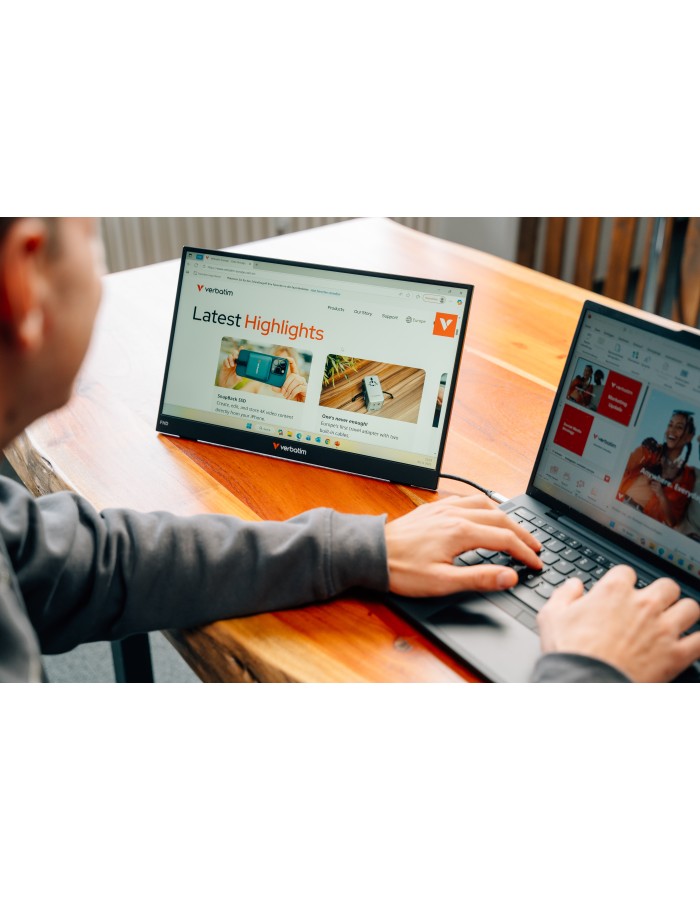 Verbatim Monitor Portable 15.6" Full-HD USB-C LIGHT Series Verbatim Monitor Portable 15.6" Full-HD USB-C LIGHT Series