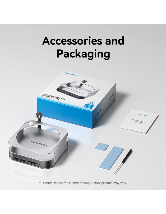 Vention IT HUB 10-in-1 USB-C Docking Station for Mac Mini THIHAG Vention IT HUB 10-in-1 USB-C Docking Station for Mac Mini THIHAG