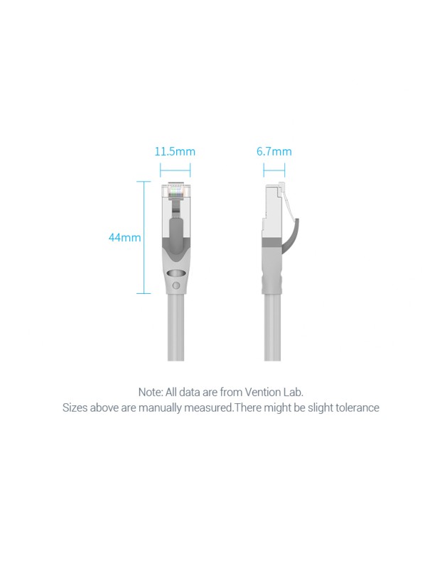 Vention NETWORK Cable CAT6A SFTP 30.0m Grey IBHHT Vention NETWORK Cable CAT6A SFTP 30.0m Grey IBHHT