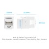 Vention NETWORK Keystone Jack CAT6 UTP 180 degrees White IRHW0