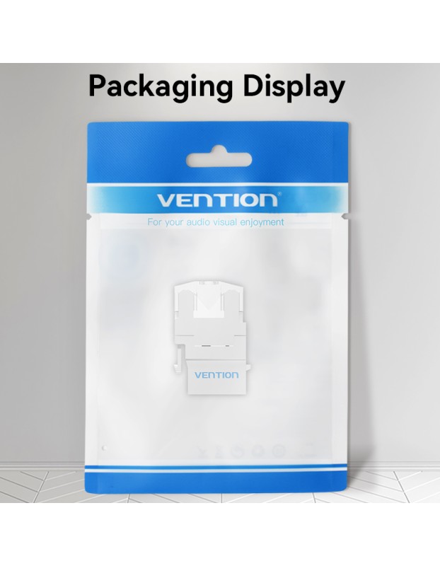 Vention NETWORK Keystone Jack CAT6 UTP 180 degrees White IRHW0