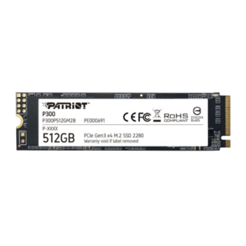 PATRIOT P300 512GB M2/2280P CIe3x4/NVMe 1700/1200MBs PATRIOT P300 512GB M2/2280P CIe3x4/NVMe 1700/1200MBs