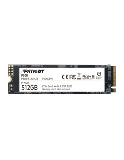 PATRIOT P300 512GB M2/2280P CIe3x4/NVMe 1700/1200MBs