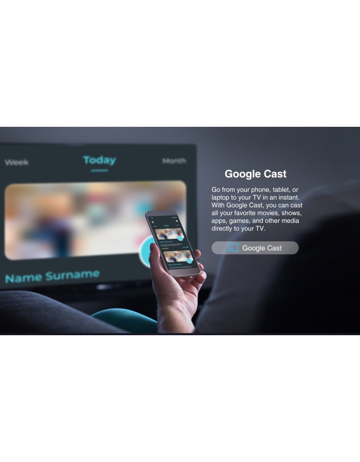 Dahua LTV40-SG200 40'' Full HD Android TV with HDR10, Dolby Digital Plus & Voice Control Remote