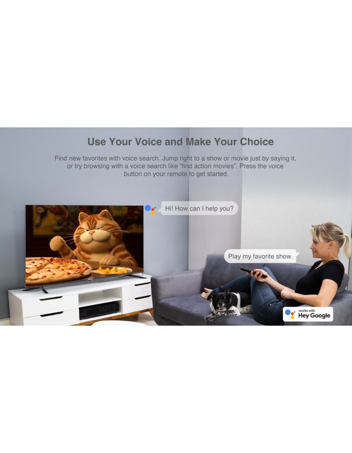 Dahua LTV43-SG200 43'' Full HD Google TV with HDR10, Dolby Digital Plus & Voice Control Remote Dahua LTV43-SG200 43'' Full HD Google TV with HDR10, Dolby Digital Plus & Voice Control Remote