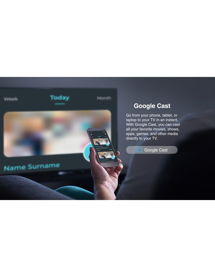 Dahua LTV43-SG200 43'' Full HD Google TV with HDR10, Dolby Digital Plus & Voice Control Remote Dahua LTV43-SG200 43'' Full HD Google TV with HDR10, Dolby Digital Plus & Voice Control Remote