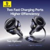 Baseus Car Charger 60W Enjoyment with Retractable Cables (C+C) Black Baseus Car Charger 60W Enjoyment with Retractable Cables (C+C) Black