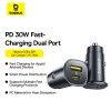 Baseus GoTrip DP1 Car Charger 30W U+C Cosmic Black Baseus GoTrip DP1 Car Charger 30W U+C Cosmic Black