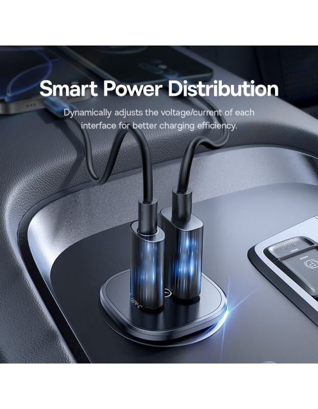 Baseus GoTrip DP1 Car Charger 30W U+C Cosmic Black Baseus GoTrip DP1 Car Charger 30W U+C Cosmic Black