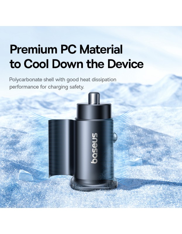 Baseus GoTrip DP1 Car Charger 30W U+C Cosmic Black Baseus GoTrip DP1 Car Charger 30W U+C Cosmic Black