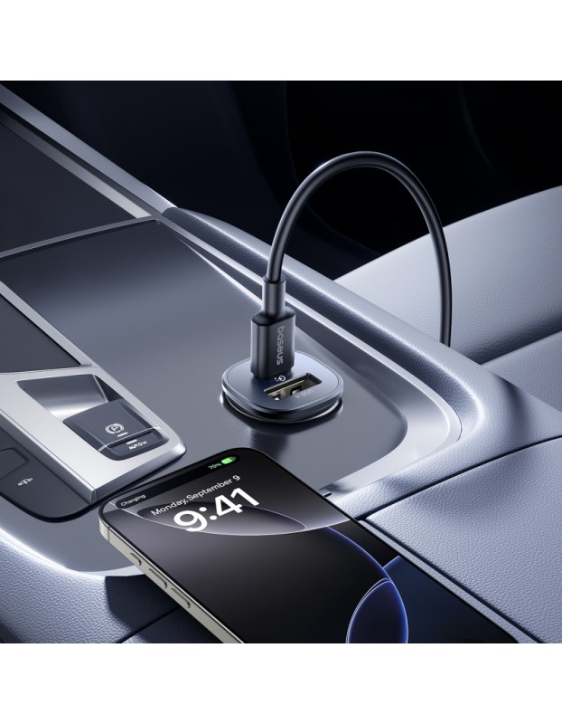 Baseus GoTrip DP1 Car Charger 30W U+C Cosmic Black Baseus GoTrip DP1 Car Charger 30W U+C Cosmic Black