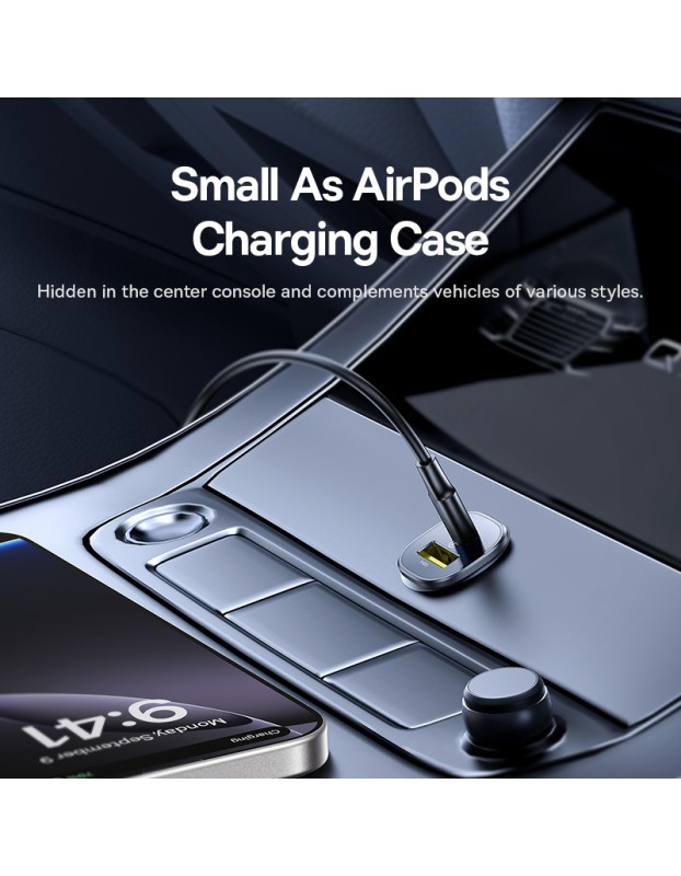 Baseus GoTrip DP1 Car Charger 30W U+C Cosmic Black Baseus GoTrip DP1 Car Charger 30W U+C Cosmic Black
