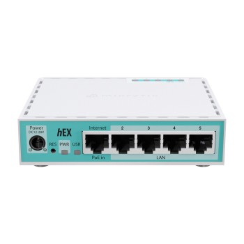 MikroTik Router Wired hEX 5xGbE/PoE In/USB 512MB E50UG