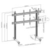 Brateck Video Wall Trolley 4x4 60x40 50kg/Screen LVS02-446FW Brateck Video Wall Trolley 4x4 60x40 50kg/Screen LVS02-446FW
