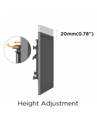 Brateck Video Wall Ceiling 2x2 60x40 50kg/Screen LVC03-446FL-02