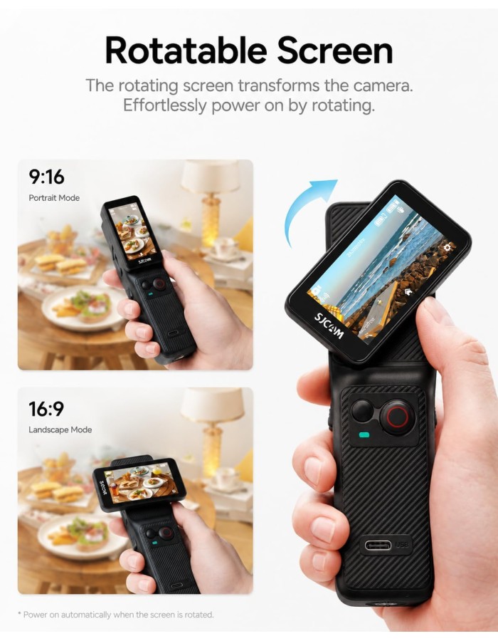 SJCAM 6-Axis Pocket Action Camera 4K30FPS Vlog Camera C400 SJCAM 6-Axis Pocket Action Camera 4K30FPS Vlog Camera C400
