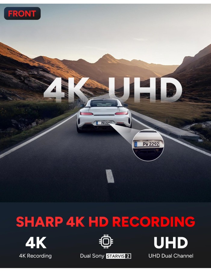 SJCAM M60S 4K Dash Cam, Equipped with STARVIS 2 HDR Night Vision Dashcam Front Camera Built-in WiFi G-Sensor 24/7 Recording Parking Mode 1CH SJCAM M60S 4K Dash Cam, Equipped with STARVIS 2 HDR Night Vision Dashcam Front Camera Built-in WiFi G-Sensor 24/7 Recording Parking Mode 1CH