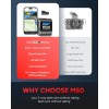 SJCAM M60S 4K Dash Cam, Equipped with STARVIS 2 HDR Night Vision Dashcam Front and Rear Camera Built-in WiFi G-Sensor 24/7 Recording Parking Mode 2CH
