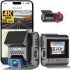 SJCAM M60S 4K Dash Cam, Equipped with STARVIS 2 HDR Night Vision Dashcam Front and Rear Camera Built-in WiFi G-Sensor 24/7 Recording Parking Mode 2CH