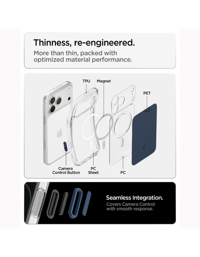 Spigen Ultra Hybrid MagSafe Case for iPhone 18 Pro / 17 Pro - Matte Blue Spigen Ultra Hybrid MagSafe Case for iPhone 18 Pro / 17 Pro - Matte Blue