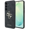 Guess Leather 4G Metal Logo case for Samsung Galaxy S26 FE - black Guess Leather 4G Metal Logo case for Samsung Galaxy S26 FE - black